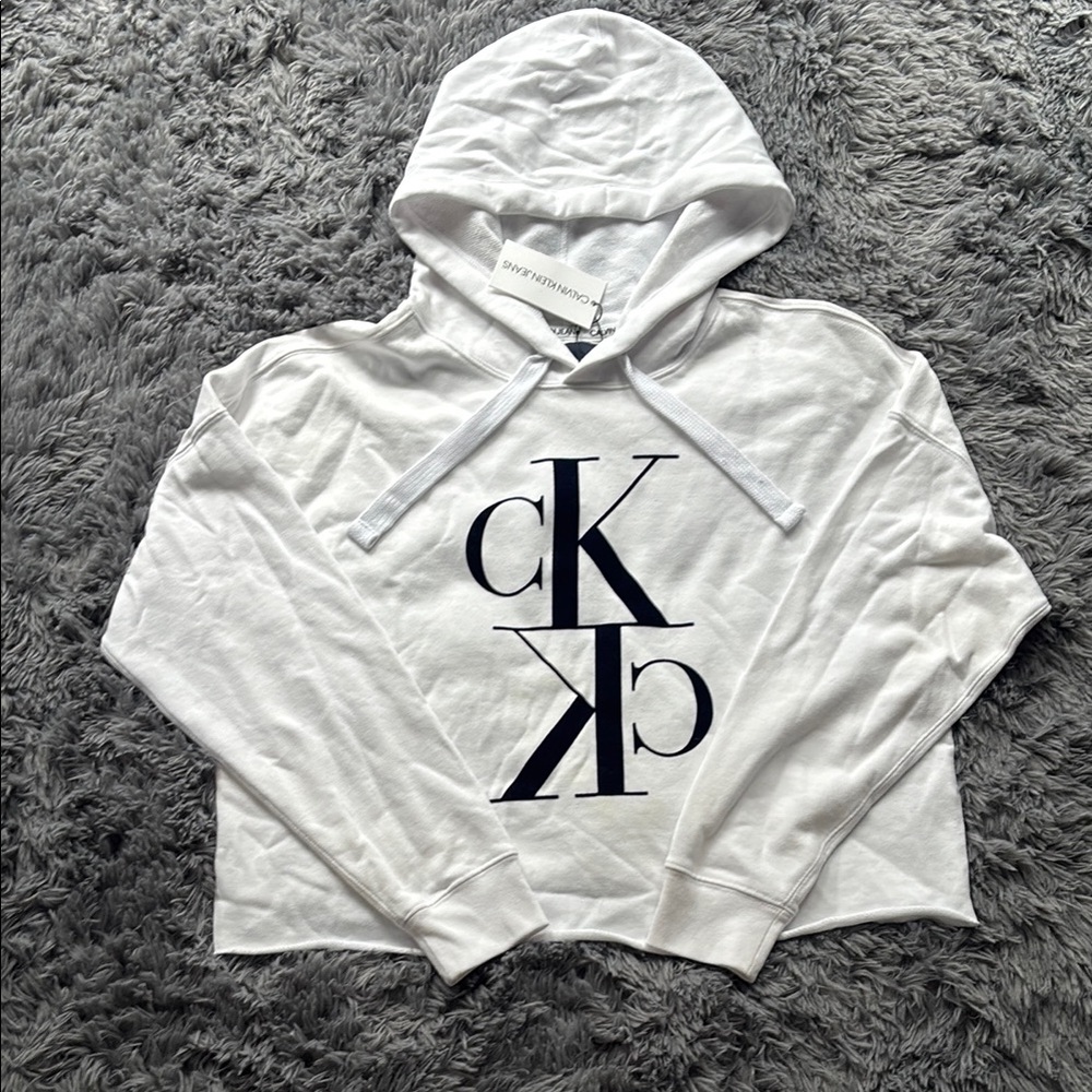Calvin Klein White Hoodie